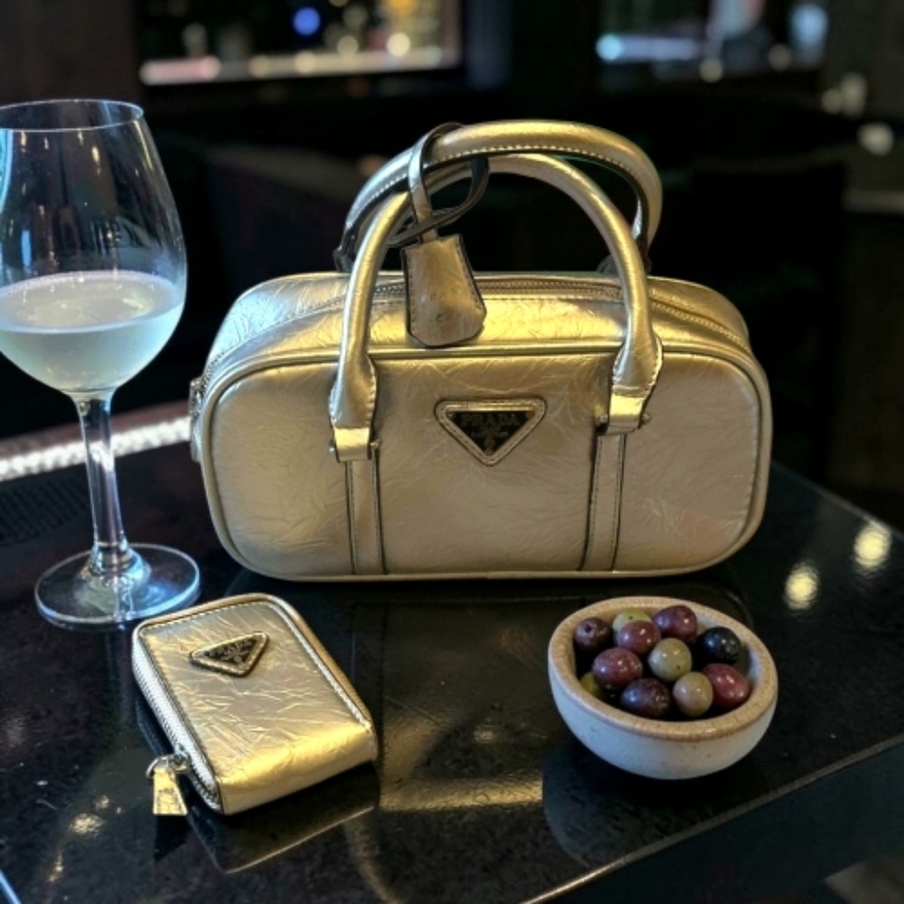 P Silver Women's Bag Set